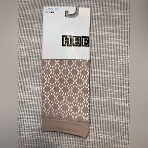 HUE Pebble Open Circle Net Knee Hi Tights